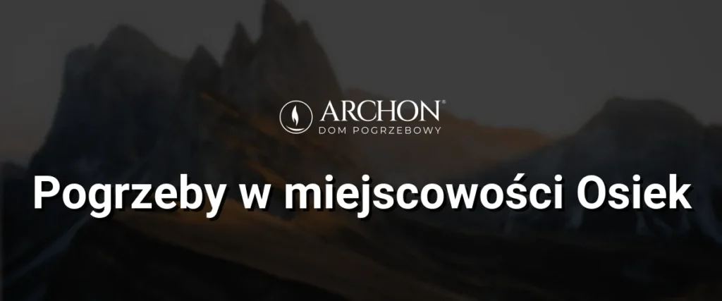 Pogrzeby w  miejscowości Osiek